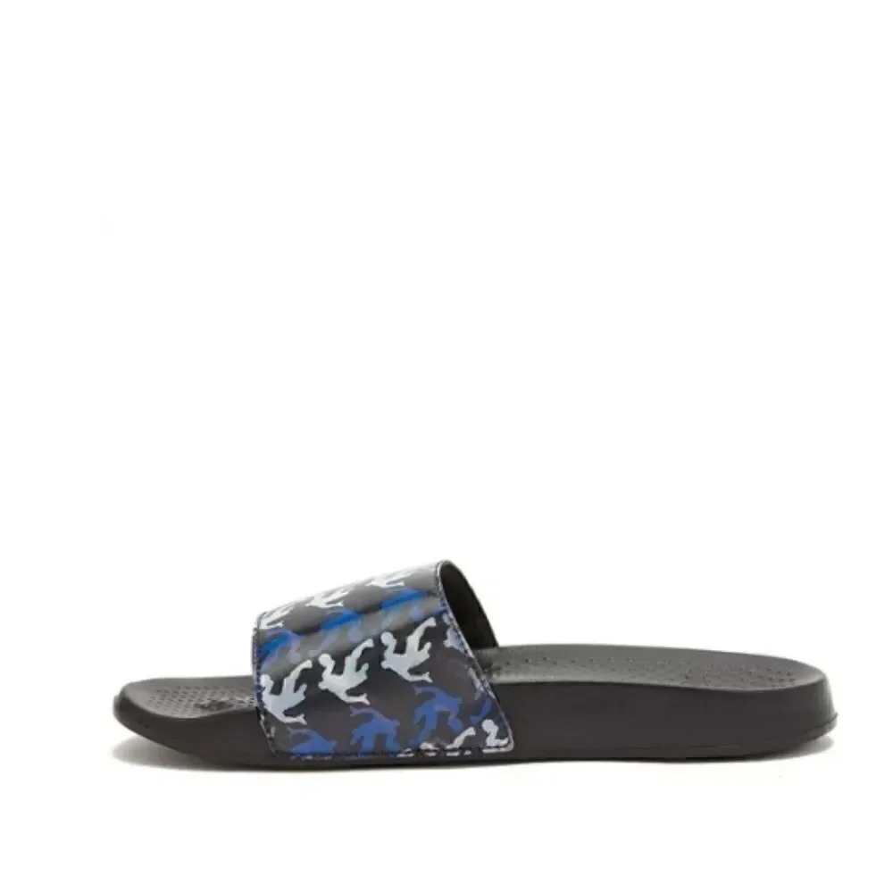 Men's Crossover Lenticular Sport Slide Sandals Beach Shoes